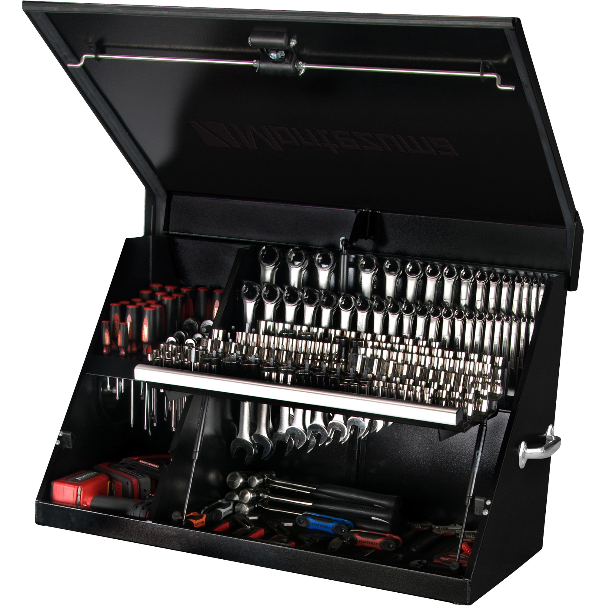 Montezuma Triangle Top Chest Toolbox, Black, Model# XL450B